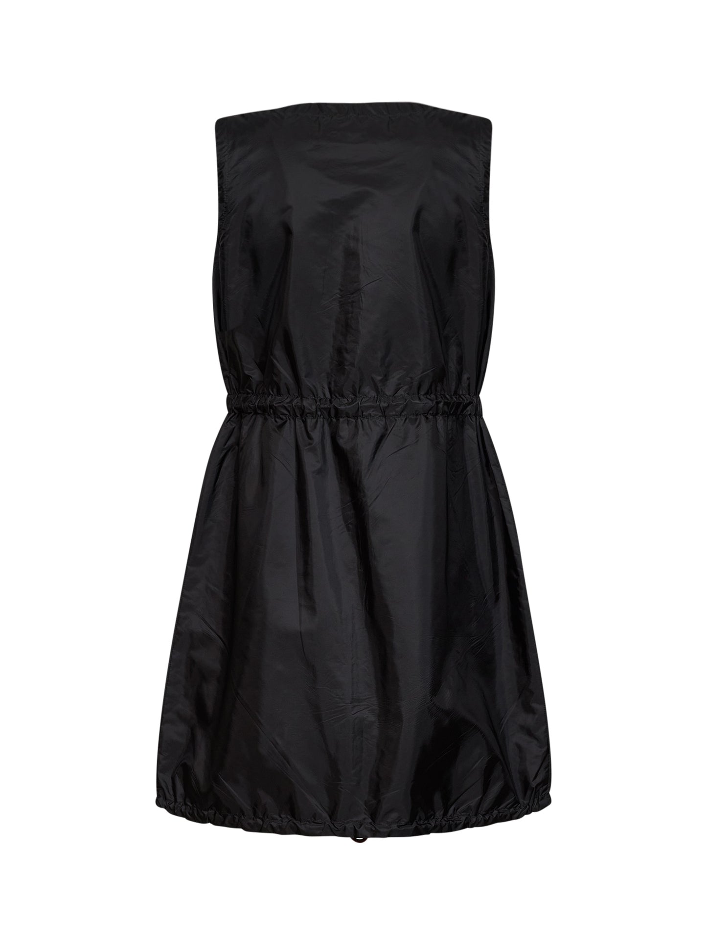 Black lightweight Re-Nylon short dress