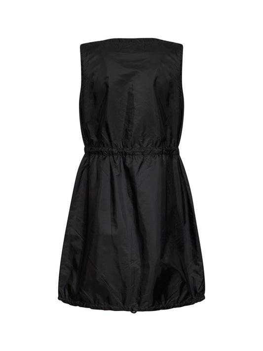 Black lightweight Re-Nylon short dress