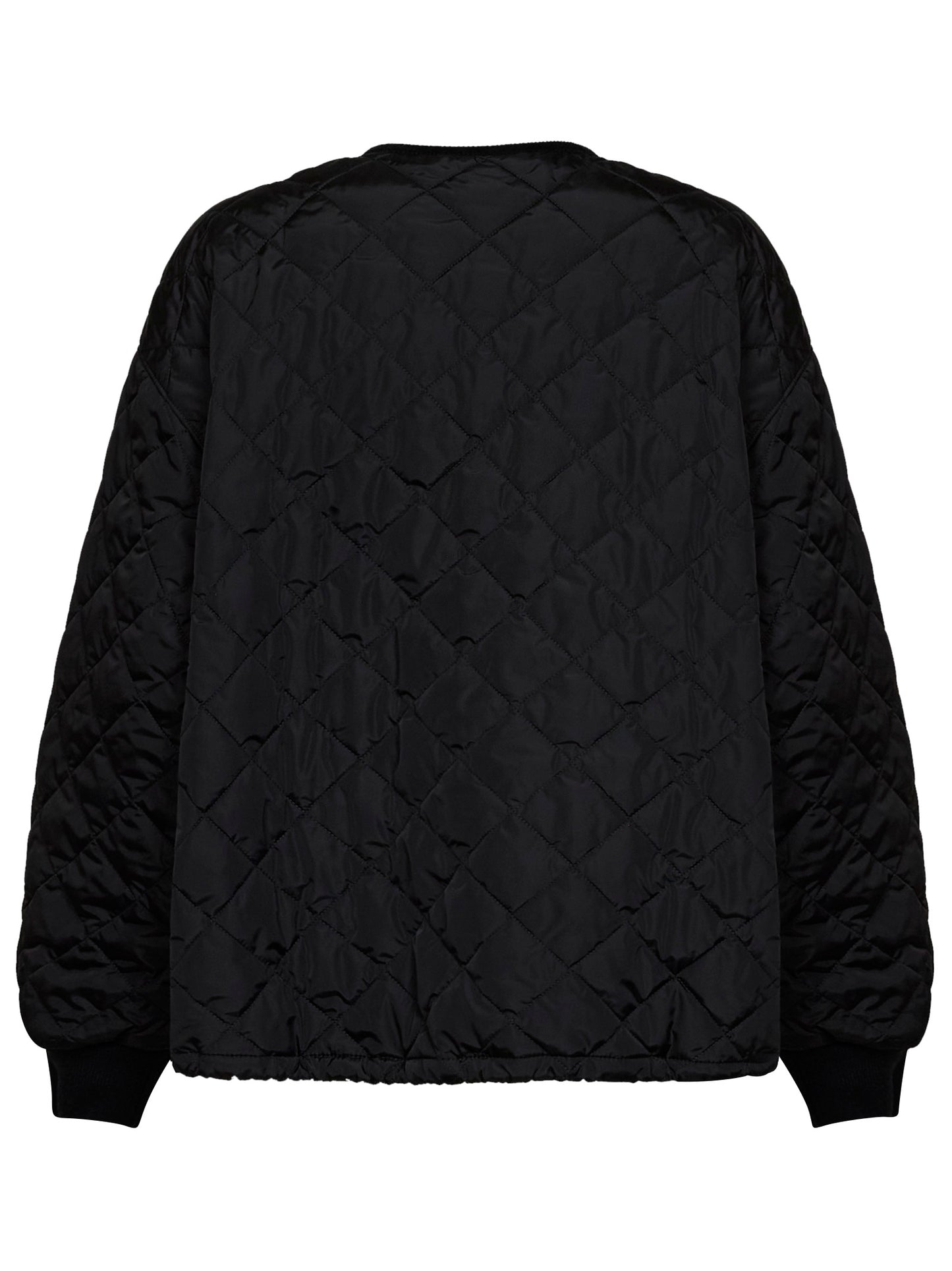 Black lightweight quilted Re-Nylon jacket