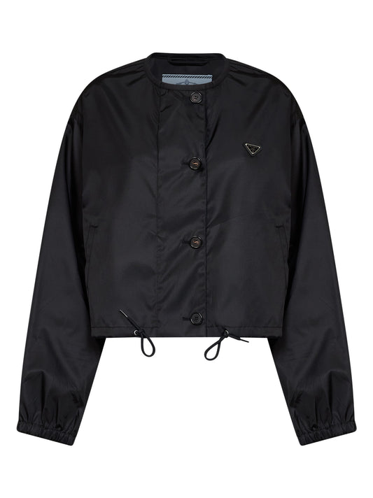 Black lightweight Re-Nylon blouson