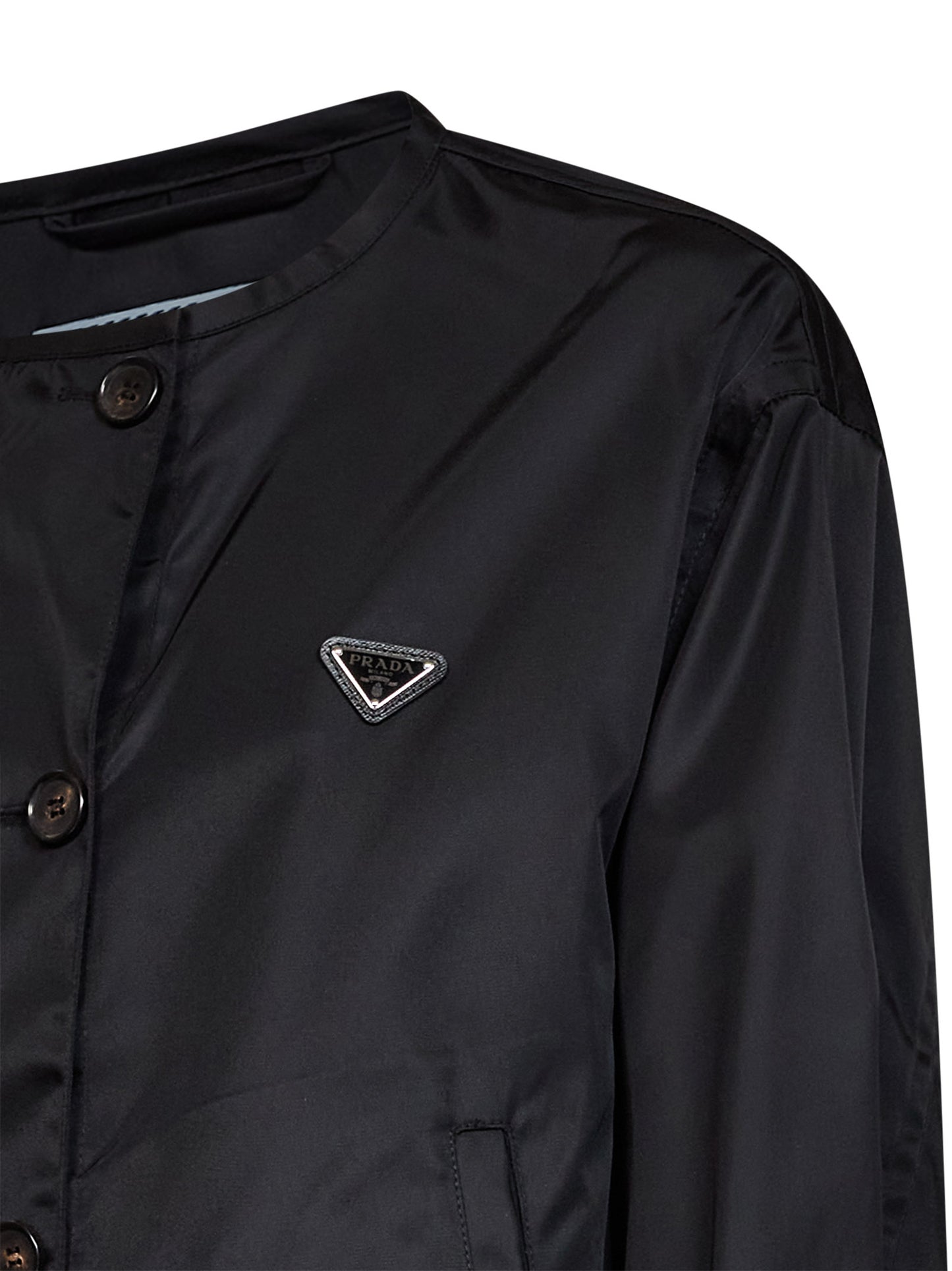 Blouson in Re-Nylon leggero nero