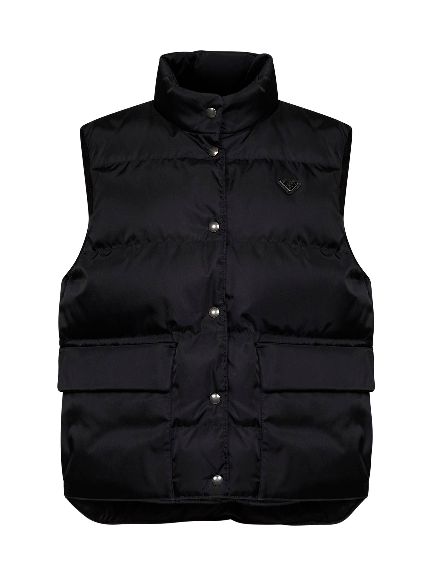 Gilet imbottito in Re-Nylon nero