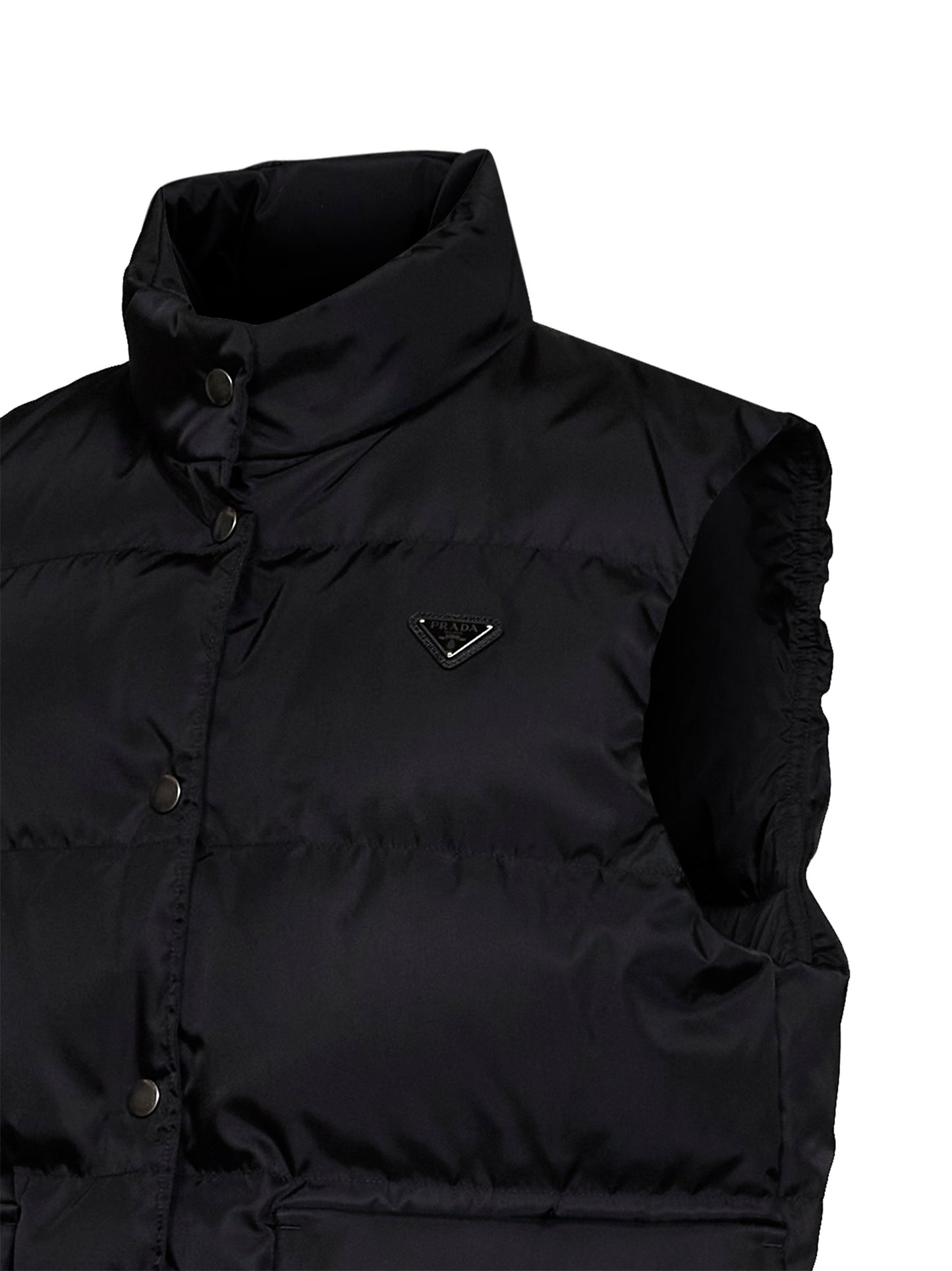 Gilet imbottito in Re-Nylon nero