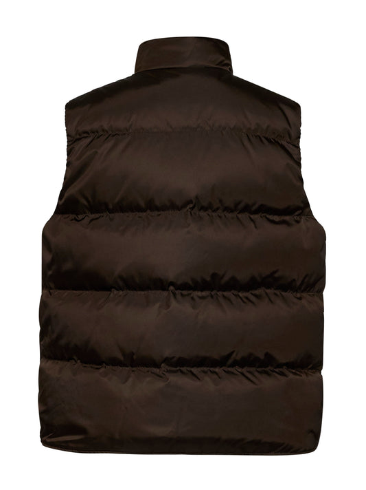Gilet imbottito in Re-Nylon cacao