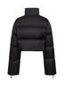 Black Re-Nylon cropped down jacket