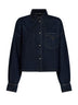 Camicia in denim di cotone blu