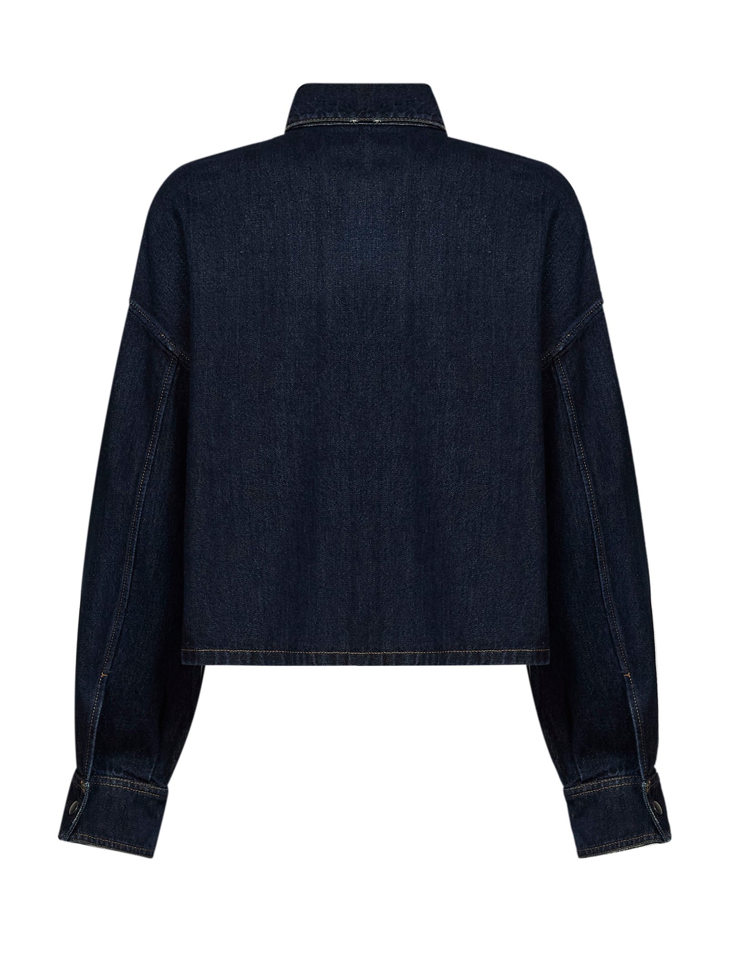 Camicia in denim di cotone blu