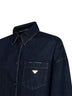 Camicia in denim di cotone blu