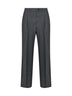 Pantaloni dritti in light mohair ardesia
