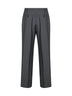 Pantaloni dritti in light mohair ardesia