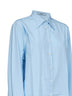 Sky blue poplin long-sleeved shirt