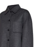 Giacca camicia reversibile in cashmere e Re-Nylon
