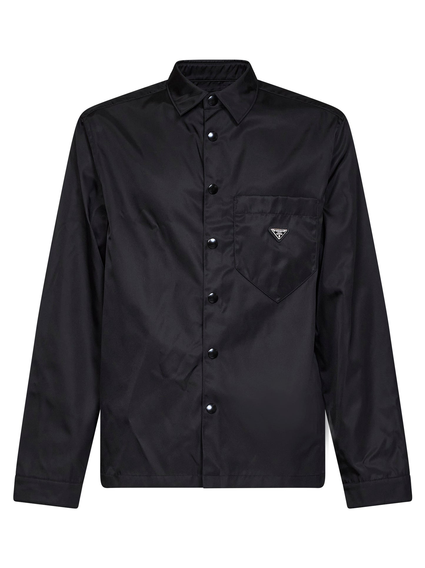 Camicia in Re-Nylon nero
