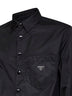 Camicia in Re-Nylon nero