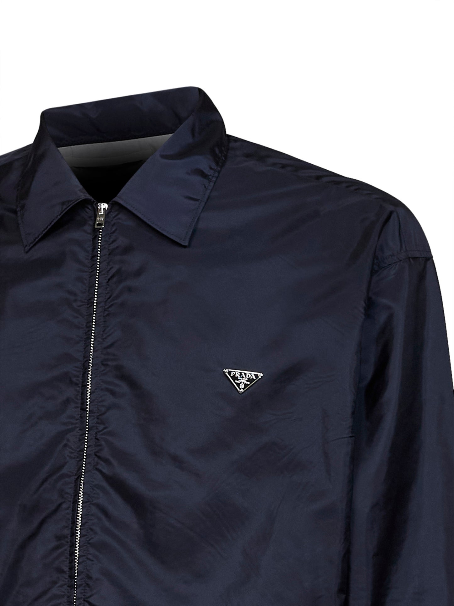 Camicia in Re-Nylon blu