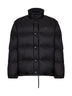 Black Re-Nylon down jacket with detachable sleeves