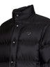 Black Re-Nylon down jacket with detachable sleeves