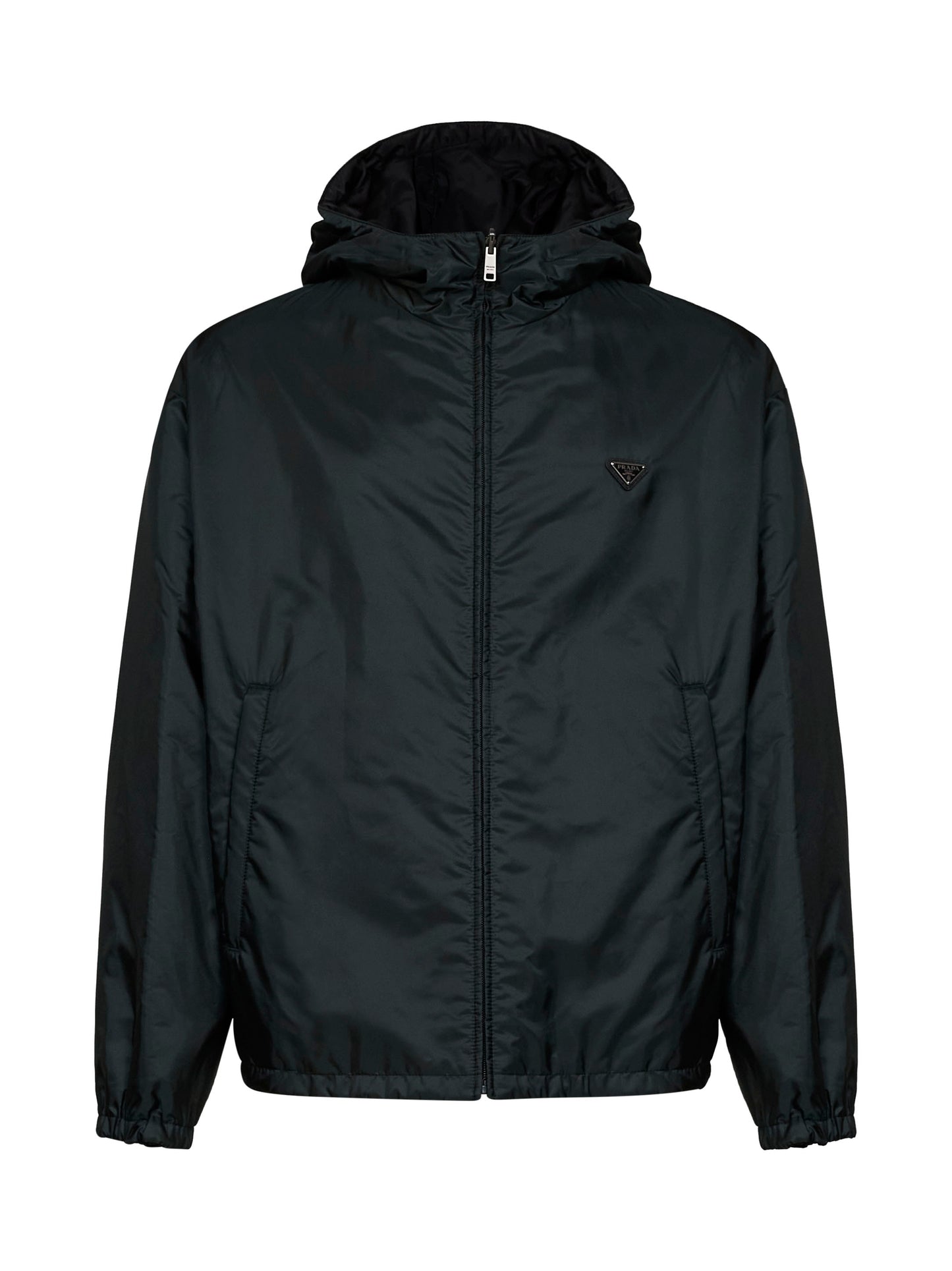 Forest green and black reversible Re-Nylon jacket