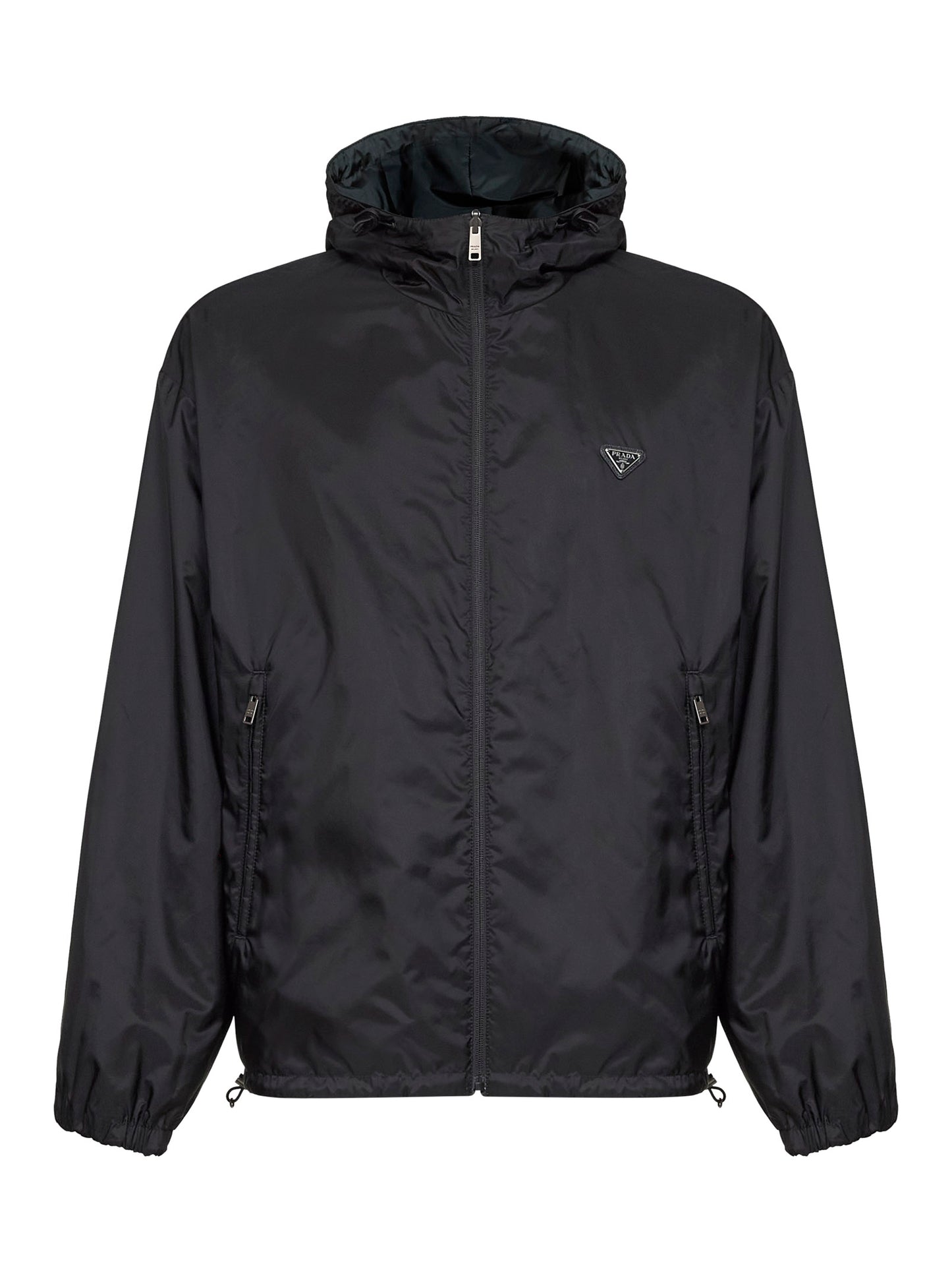Forest green and black reversible Re-Nylon jacket