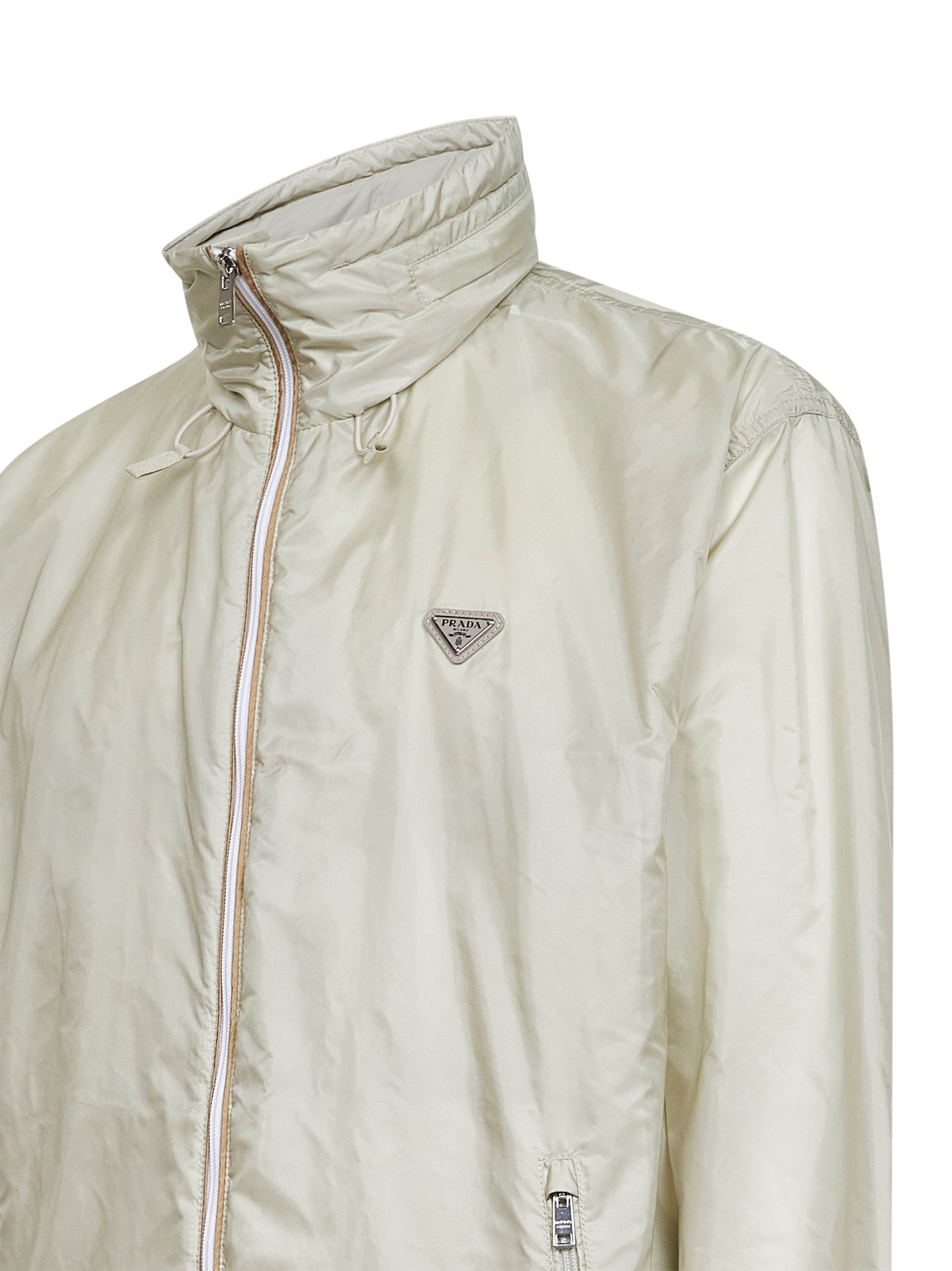Talc Re-Nylon hooded jacket