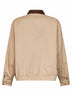 Cord cotton jacket with leather details