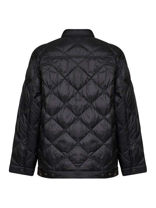 Piumino trapuntato in Re-Nylon nero