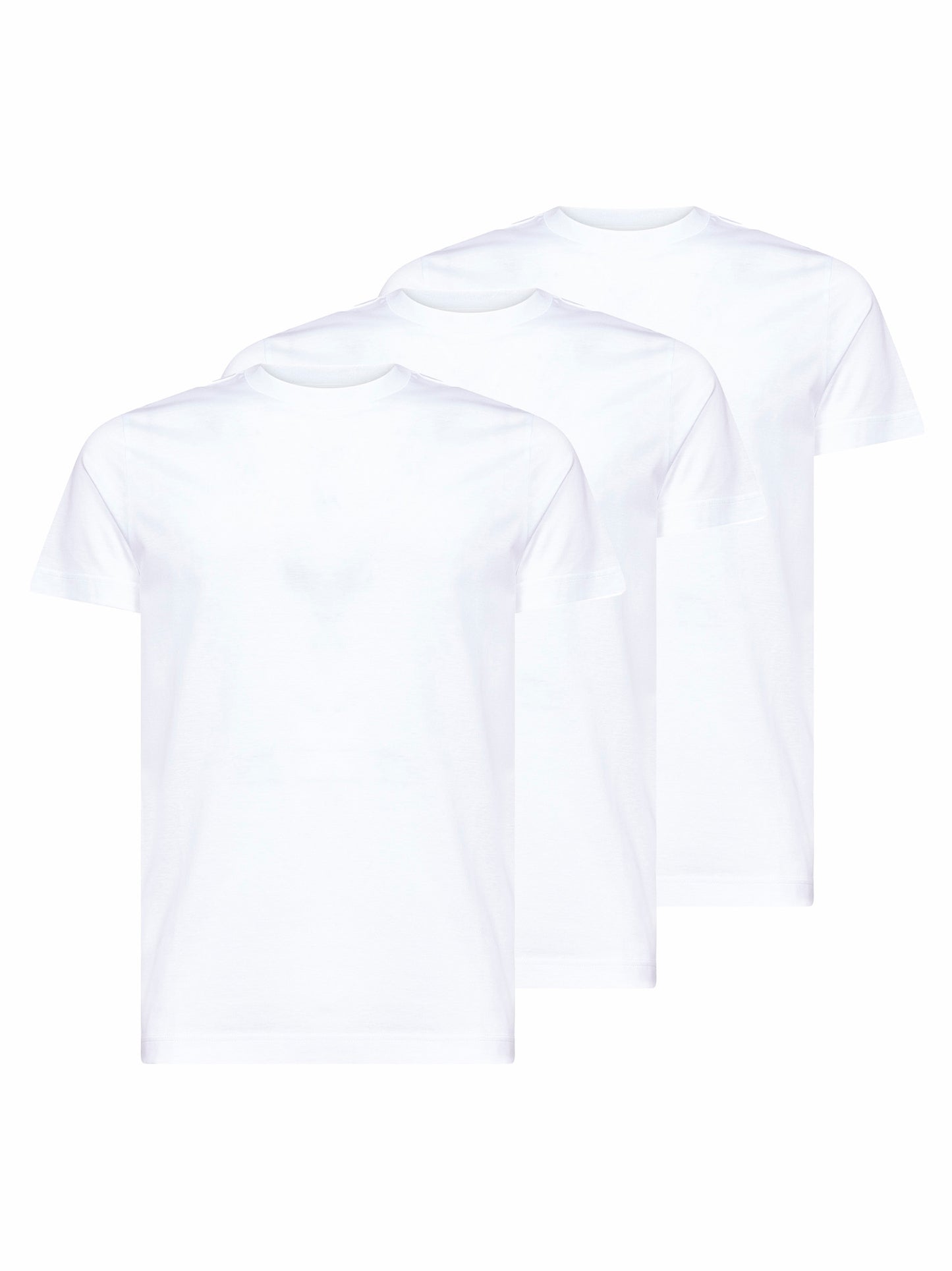 3-Pack T-shirt in jersey di cotone bianco
