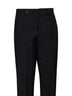 Black mohair-wool trousers with triangle logo
