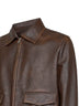 Burnt vintage leather blouson