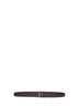 Coffee antiqued nappa leather belt