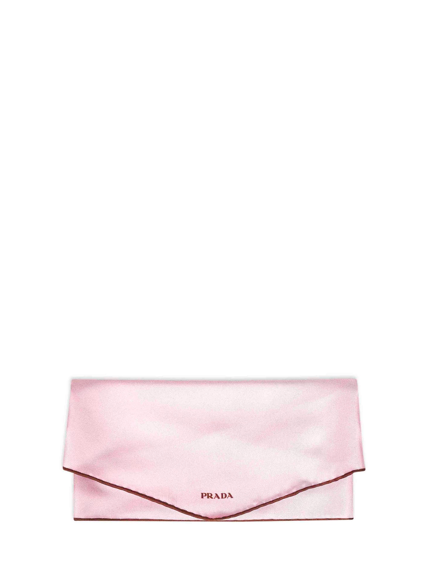 Heather pink printed silk twill scarf