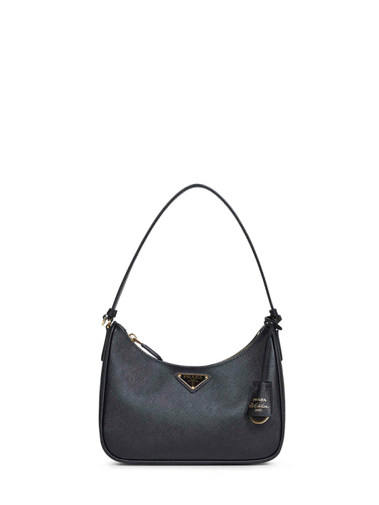 Mini borsa a spalla Prada Re-Edition 2005 nera