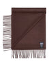 Brown silk and cashmere scarf