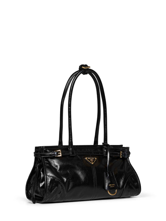 Borsa a mano Prada Bonnie medium nera