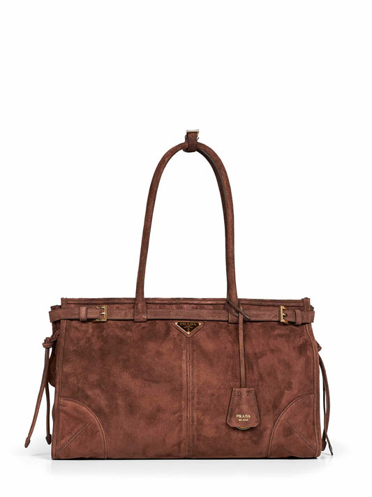 Borsa a mano Prada Bonnie large moro