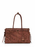 Dark brown Prada Bonnie large handbag