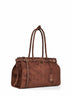 Dark brown Prada Bonnie large handbag