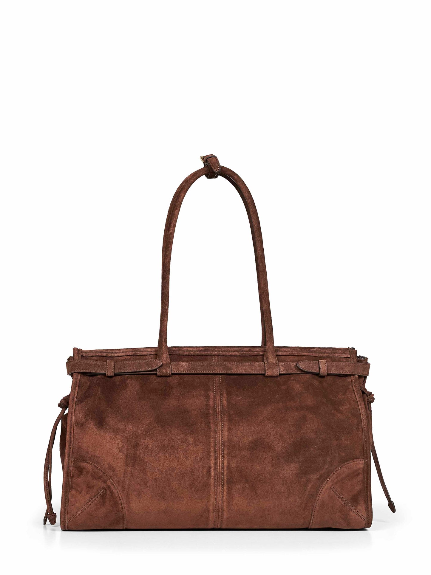 Dark brown Prada Bonnie large handbag