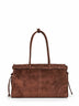 Dark brown Prada Bonnie large handbag