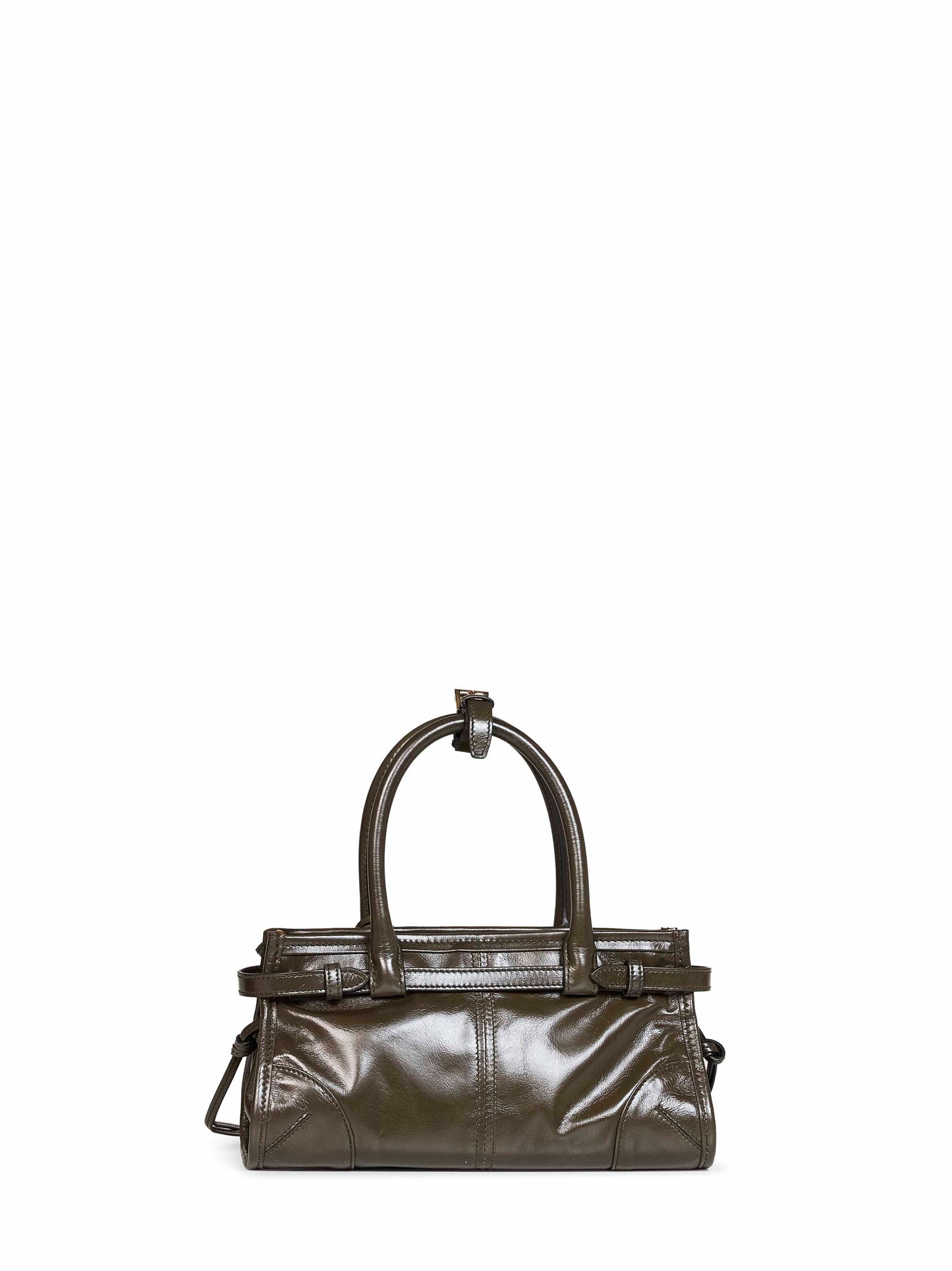 Borsa a mano Prada Bonnie mini verde selva