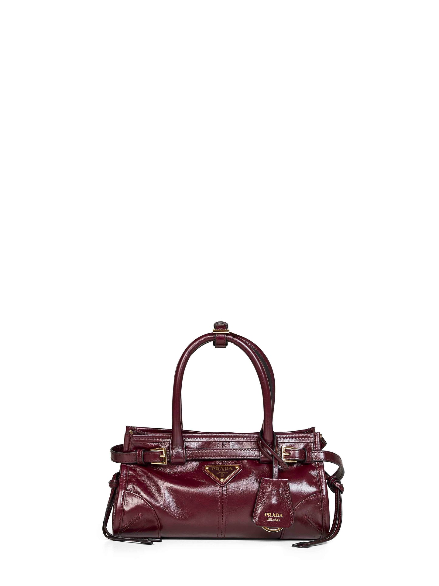 Borsa a mano Prada Bonnie mini bordeaux