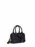 Black top-handle bag with shoulder bag
