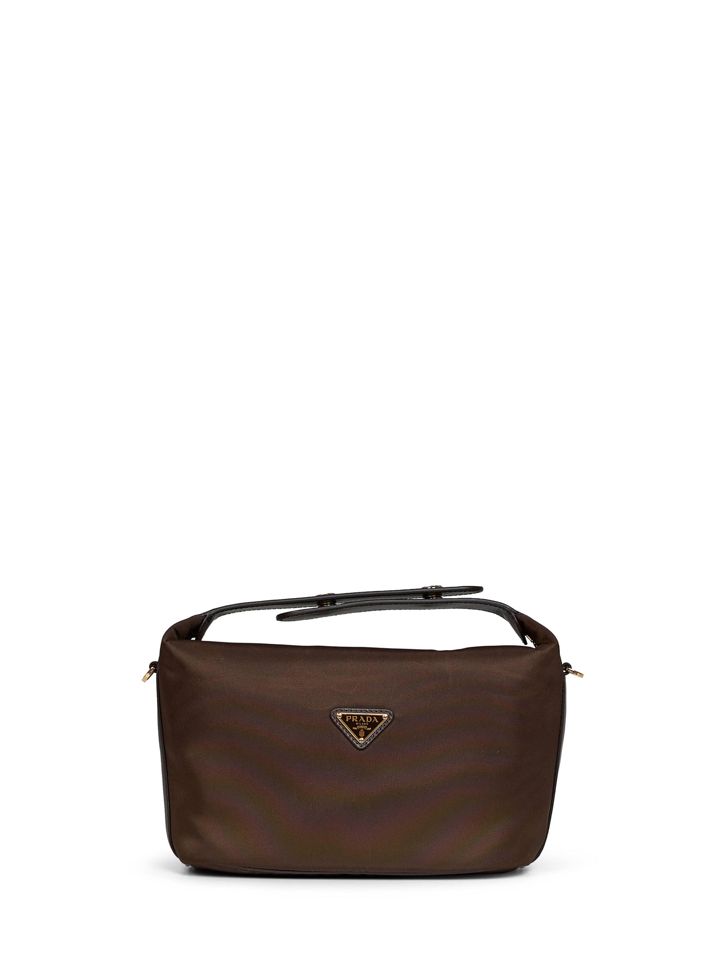 Borsa a mano con tracolla Prada Chérie mini bruciato