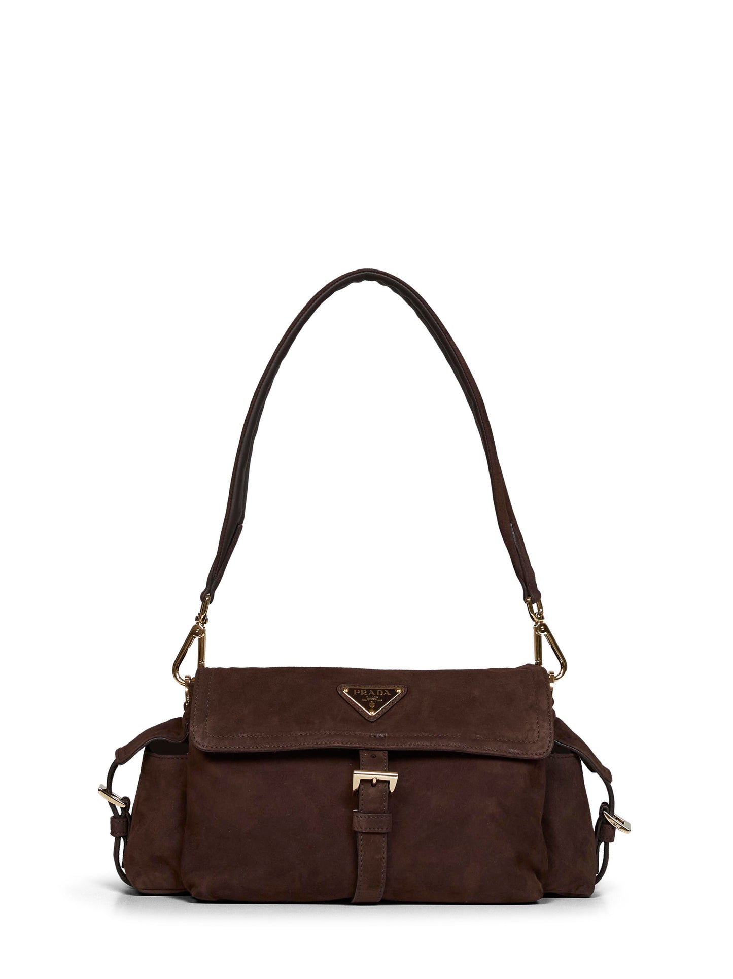 Borsa a spalla Prada Explore medium moro