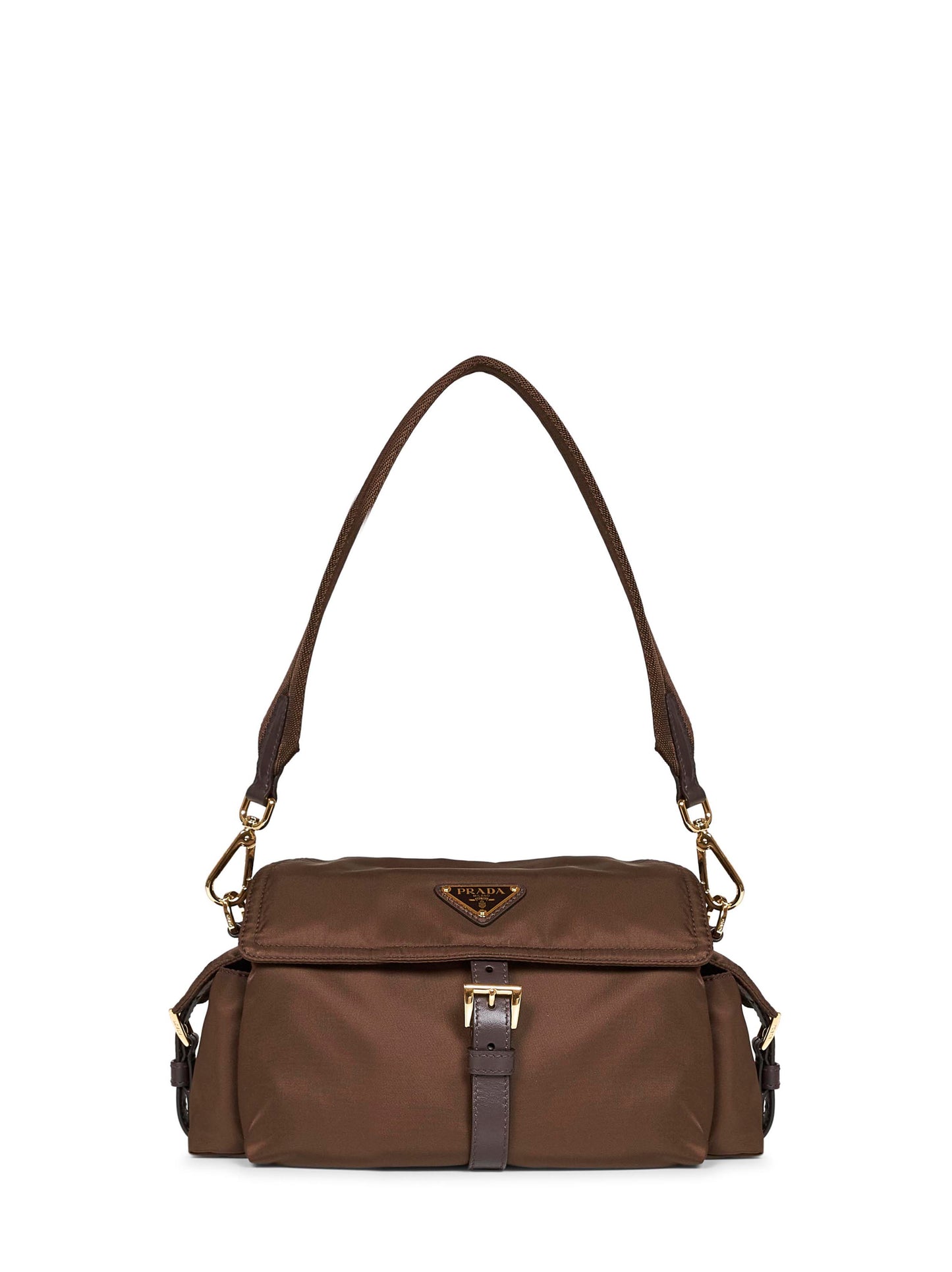 Burnt Prada Explore medium shoulder bag<BR/>
