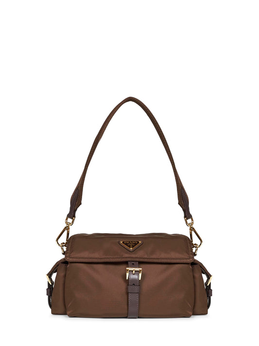 Burnt Prada Explore medium shoulder bag<BR/>
