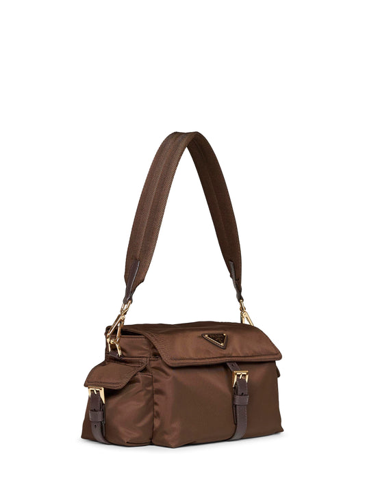Burnt Prada Explore medium shoulder bag<BR/>
