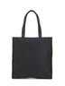 Black shopping bag with shoulder strap