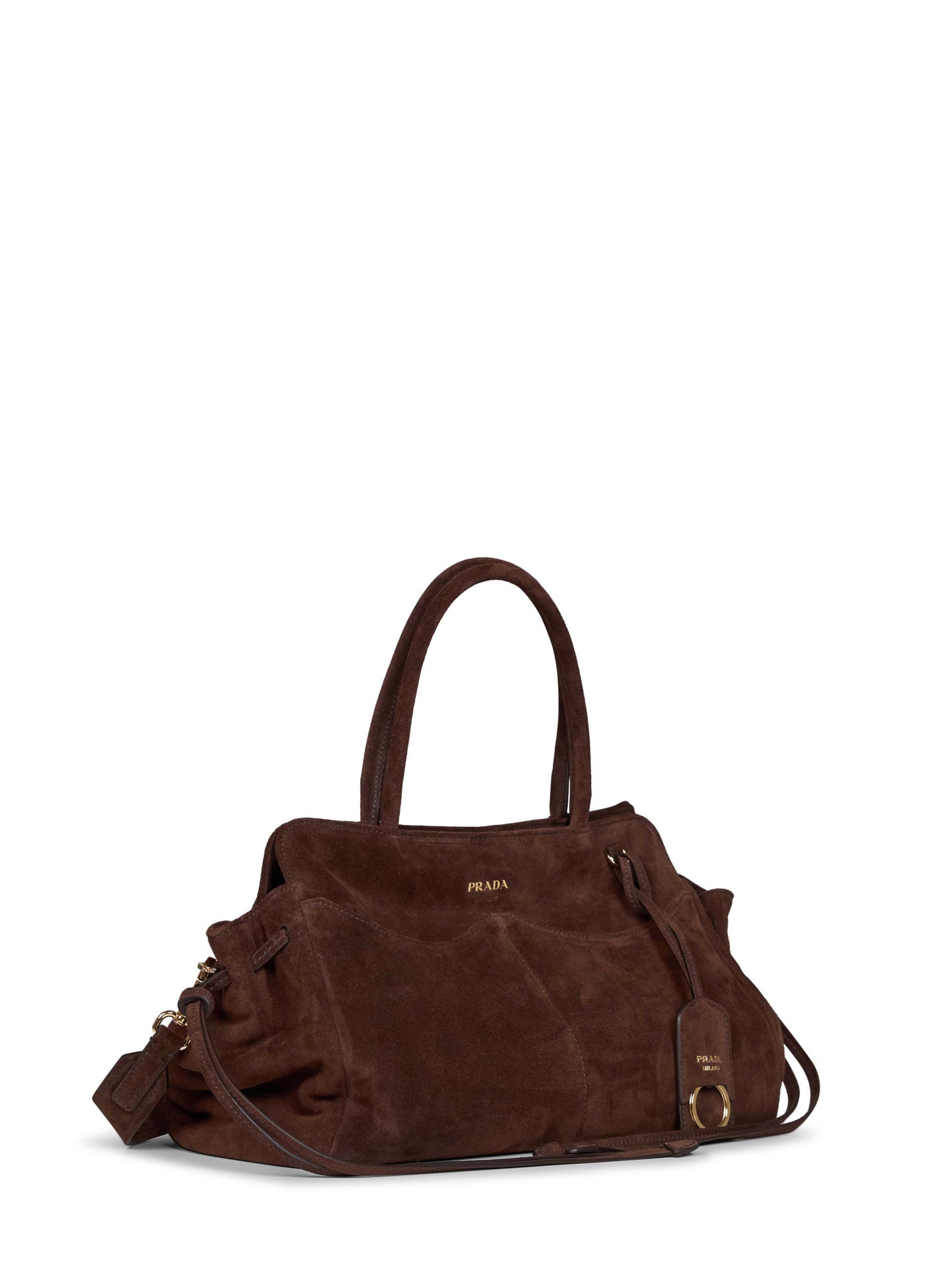 Borsa a mano Prada Allusion large moro