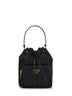 Borsa a secchiello Prada Duet nera